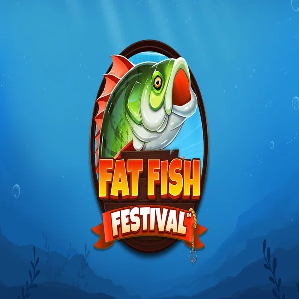 Official Slots logo: Fat Fish Festival by Wishbone Games at Maxispin Casino