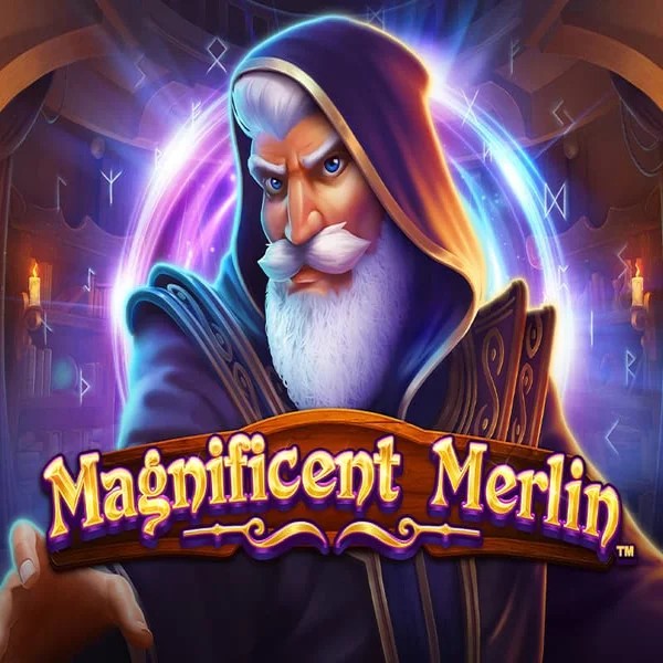 Slots logo of Magnificent Merlin from Greentube at Maxispin Casino