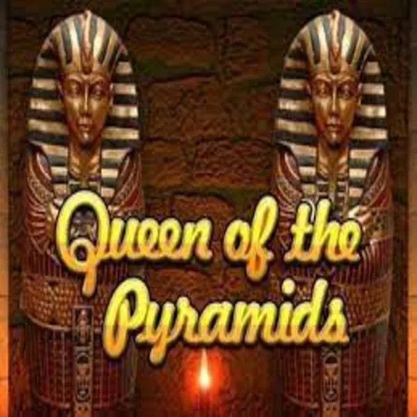 Queen of the Pyramids online game logo by Playtech on maxisspins.nl